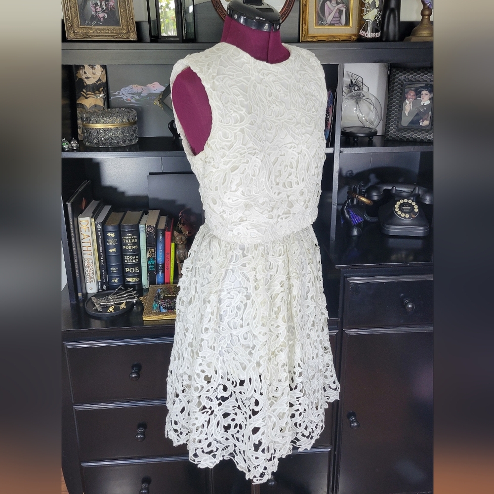3NY skirt set with lace overlay